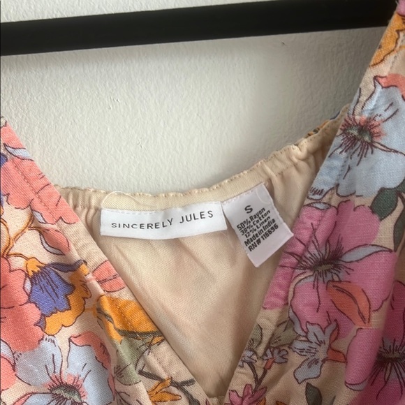 Floral V-Neck Dress - Picture 3 of 4